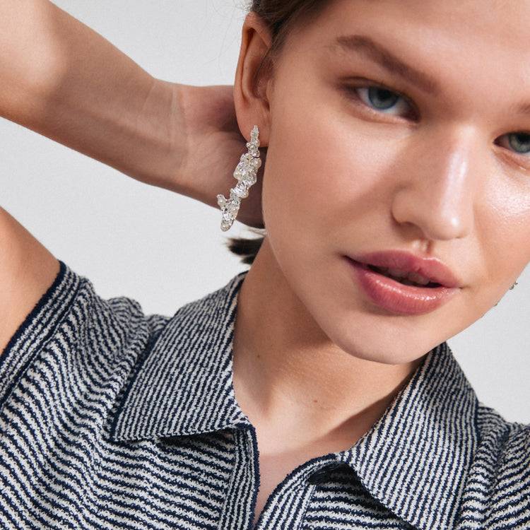 Pilgrim JUDE Recycelte Ohrringe Versilbert