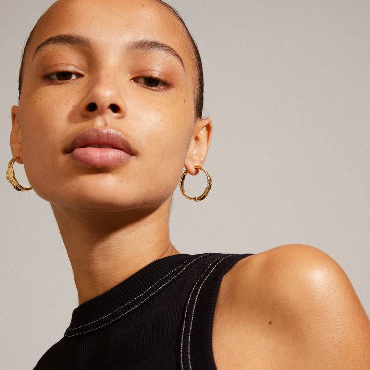 Pilgrim JULITA Recycelte Creolen Vergoldet