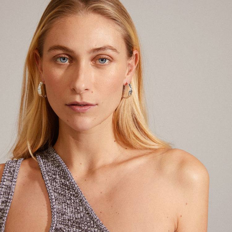 Pilgrim JULITA Recycelte Creolen Versilbert