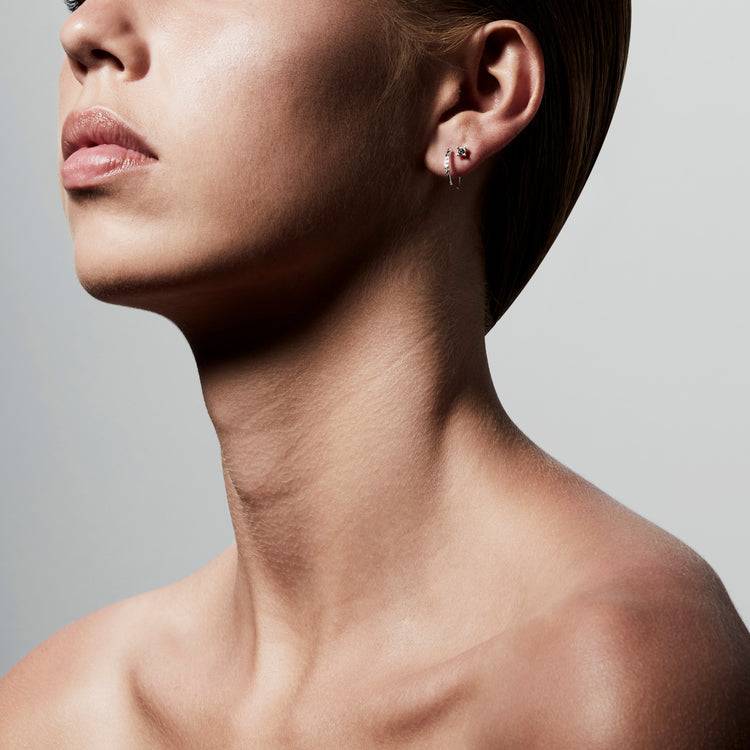 Pilgrim KALI Kristallohrringe, Versilbert