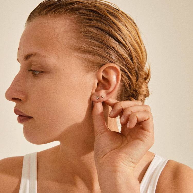 Pilgrim KAMARI Ohrringe M. Kristallen Vergoldet