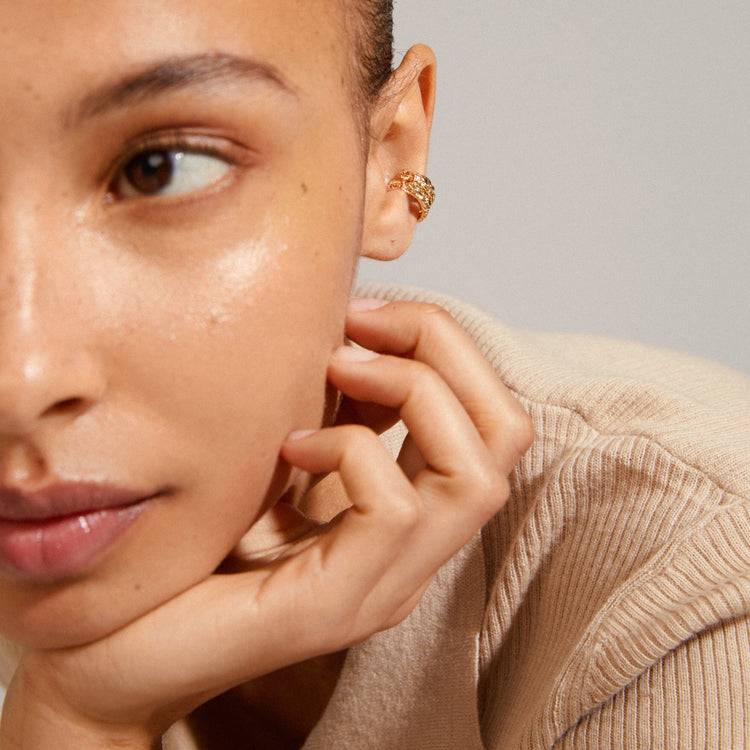 Pilgrim KINGA Recycelte Cuff-Ohrringe Vergoldet