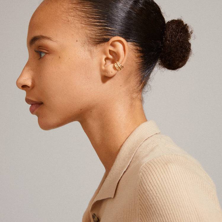 Pilgrim KINGA Recycelte Cuff-Ohrringe Vergoldet