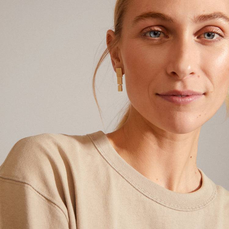 Pilgrim KLAUDIA Recycelte Ohrringe Vergoldet