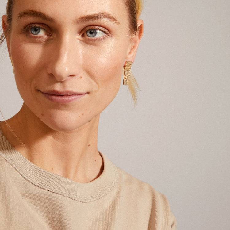 Pilgrim KLAUDIA Recycelte Ohrringe Vergoldet