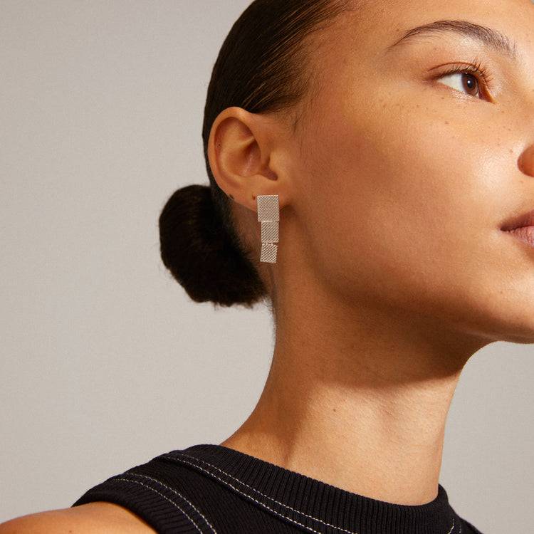 Pilgrim KLAUDIA Recycelte Ohrringe Versilbert