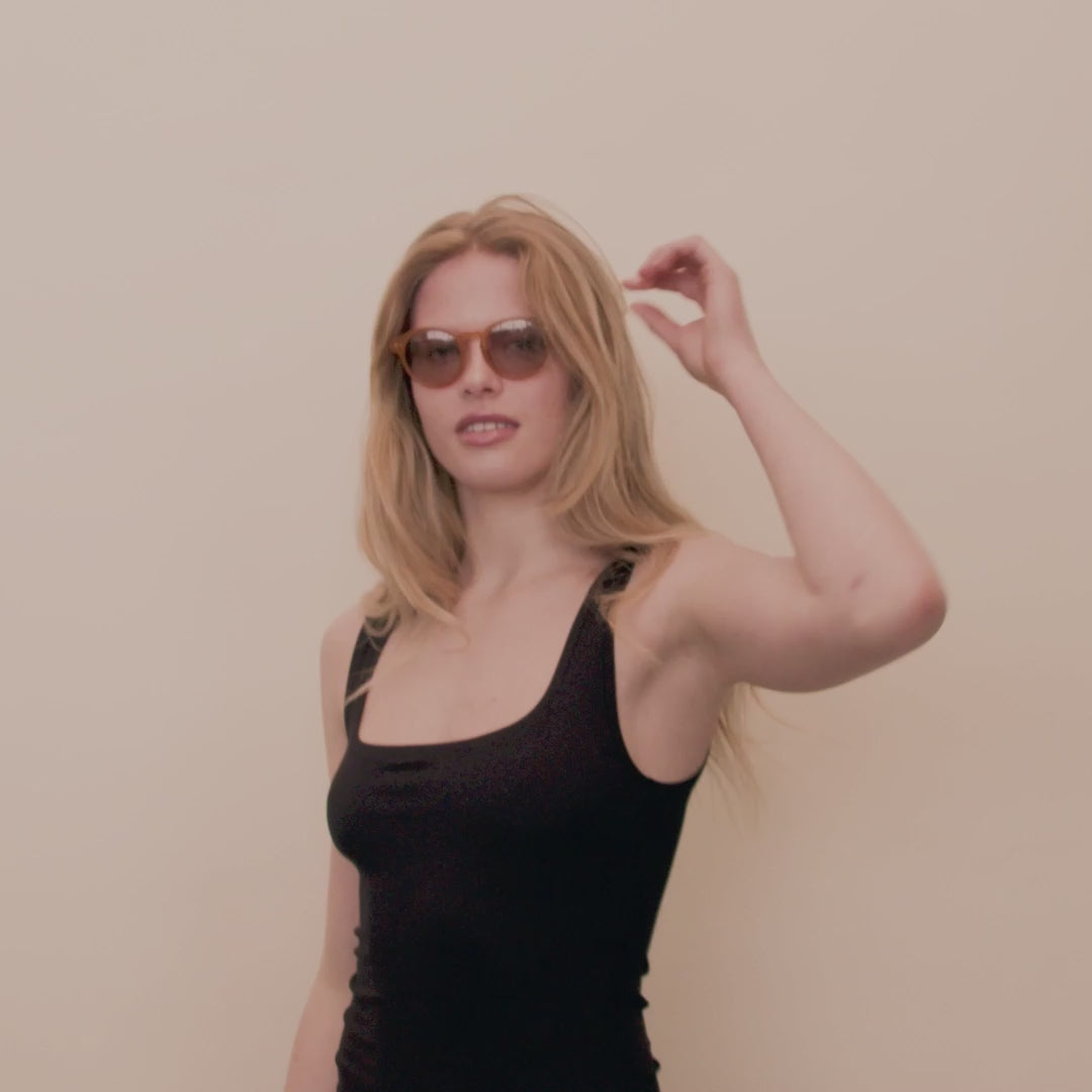 Pilgrim KYRIE Sonnenbrille Braun/Gold