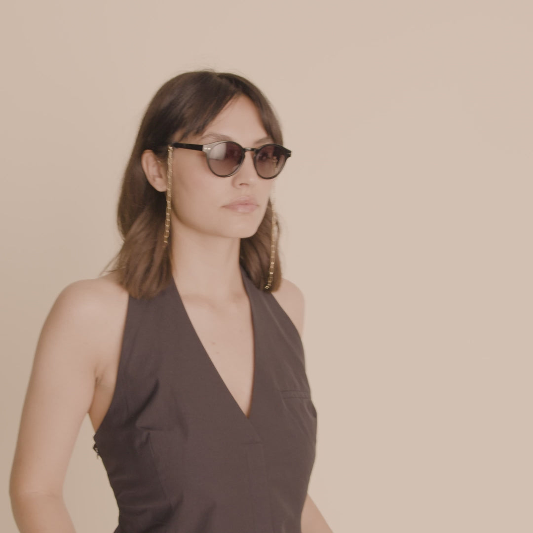 Pilgrim KYRIE Sonnenbrille Schwarz/Gold