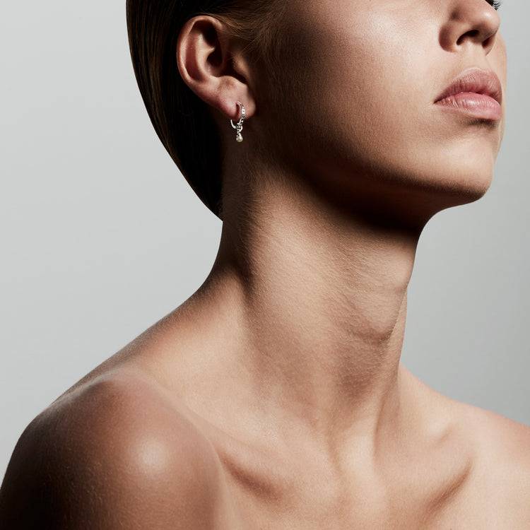 Pilgrim LACEY Kristallohrringe, Versilbert