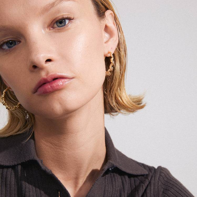 Pilgrim LARISA Recycelte Ohrringe Vergoldet