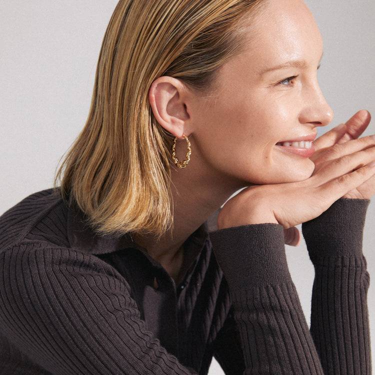 Pilgrim LARISA Recycelte Ohrringe Vergoldet