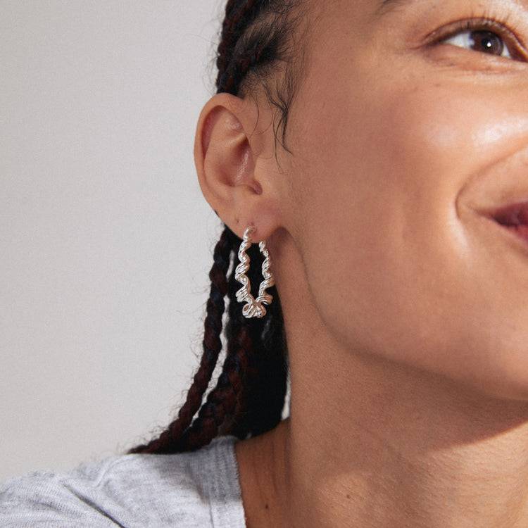 Pilgrim LARISA Recycelte Ohrringe Versilbert