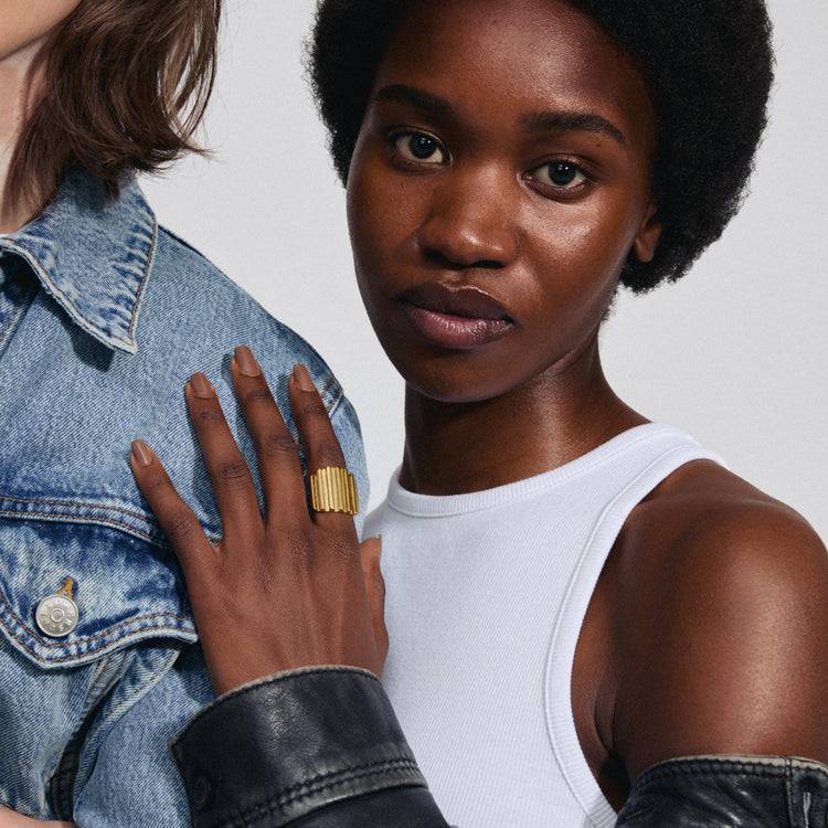 Pilgrim LAUREL Recycelter Ring Vergoldet