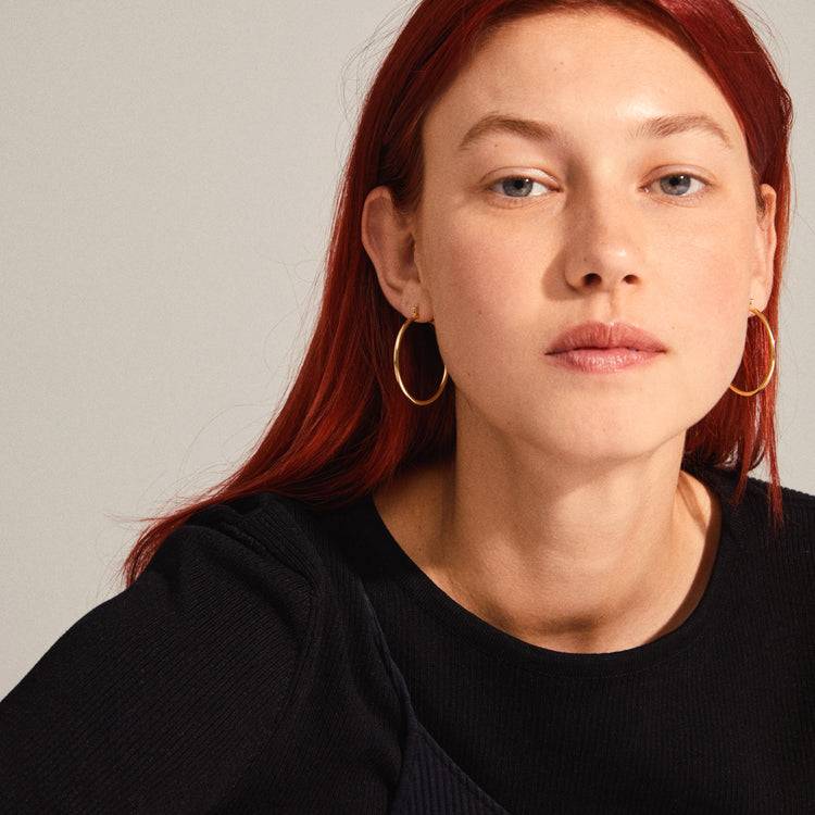 Pilgrim LAYLA Recycelte Große Creolen, Vergoldet