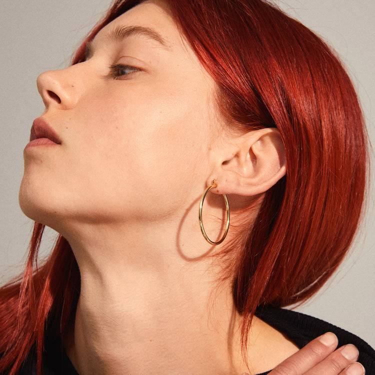 Pilgrim LAYLA Recycelte Große Creolen, Vergoldet