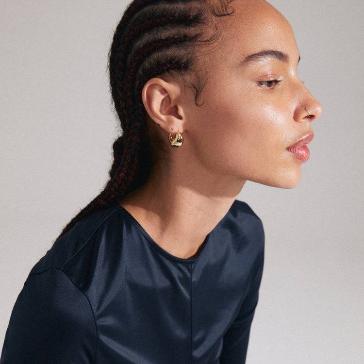 Pilgrim LIGHT Recycelte, Chunky Ohrringe Vergoldet