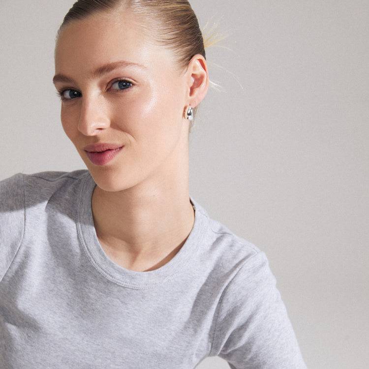 Pilgrim LIGHT Recycelte, Chunky Ohrringe Versilbert