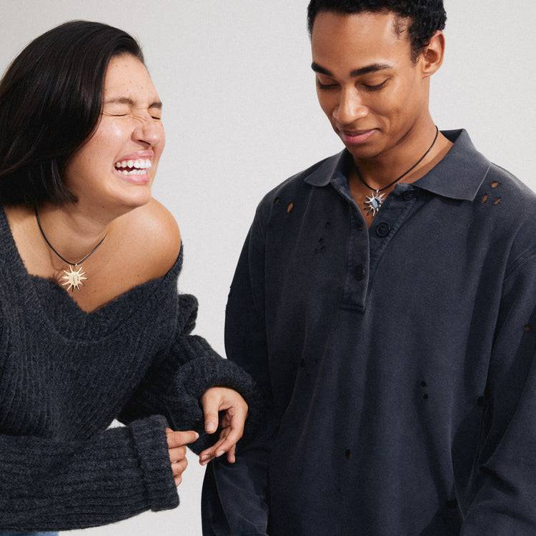 Pilgrim LIGHT Recycelte Halskette Versilbert