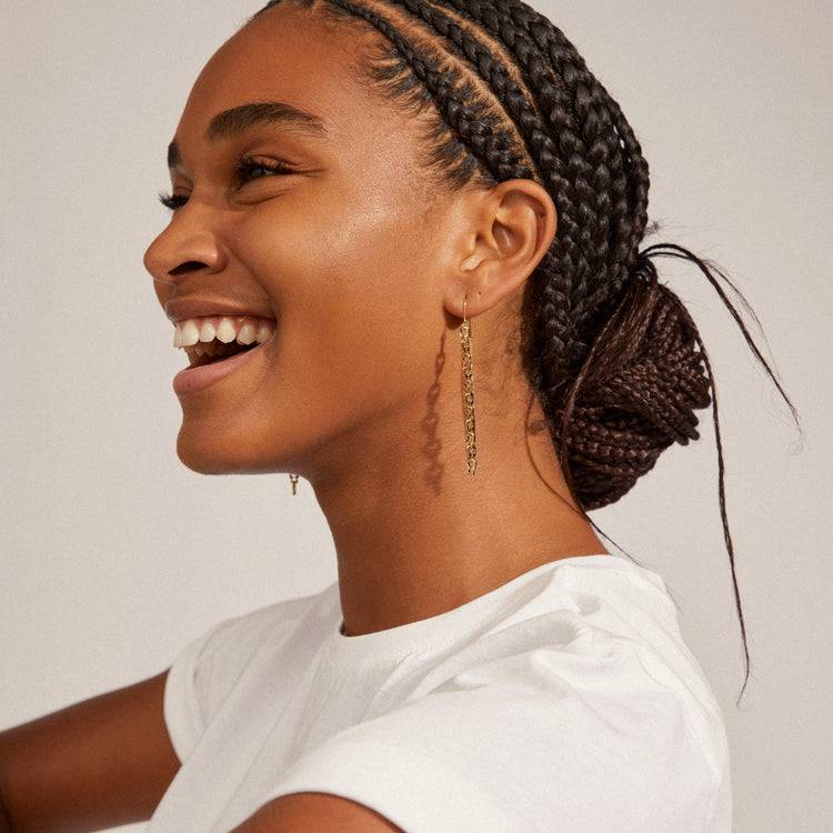 Pilgrim LIVE Recycelte Kettenohrringe, Vergoldet