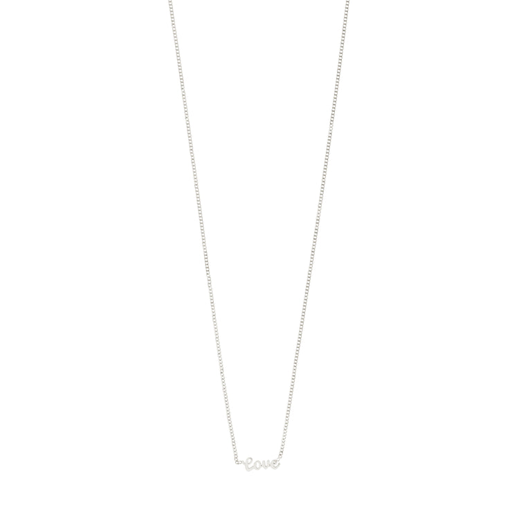 Pilgrim LOVE recycelte Halskette versilbert