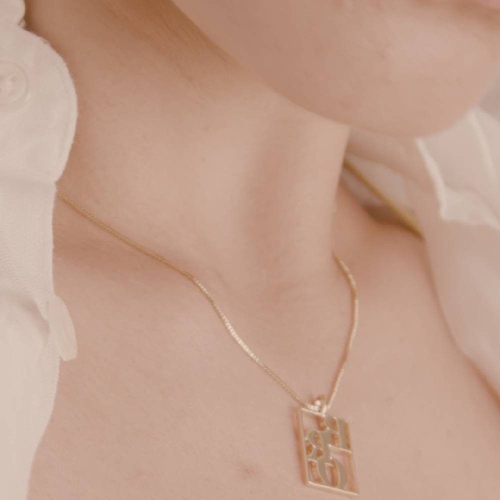 Pilgrim LOVE TAG, Recycelte BRO Halskette Vergoldet