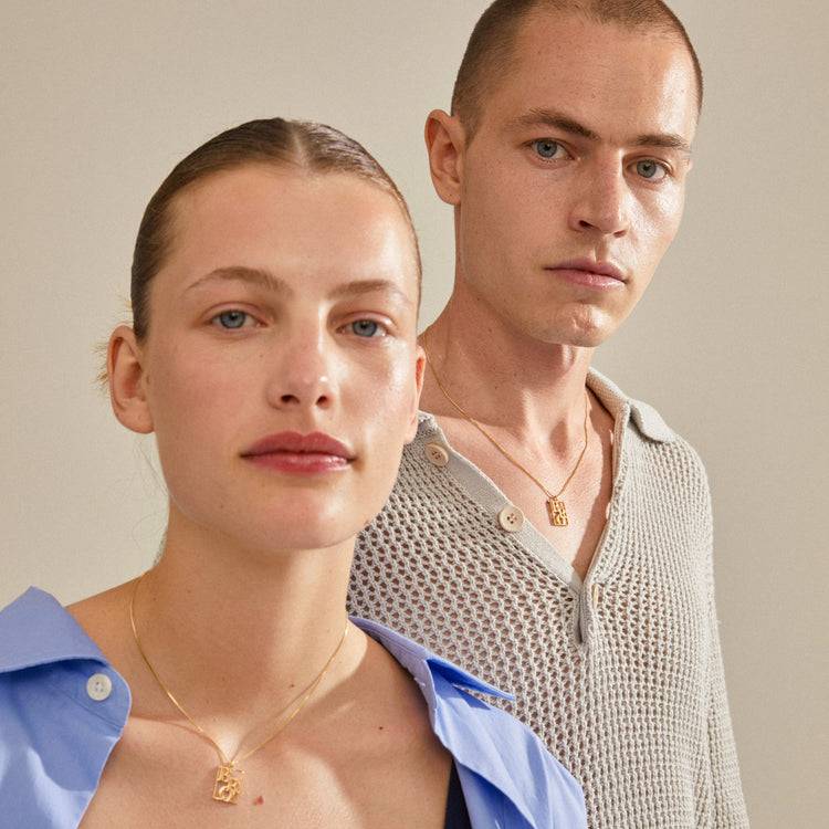 Pilgrim LOVE TAG, Recycelte BRO Halskette Vergoldet