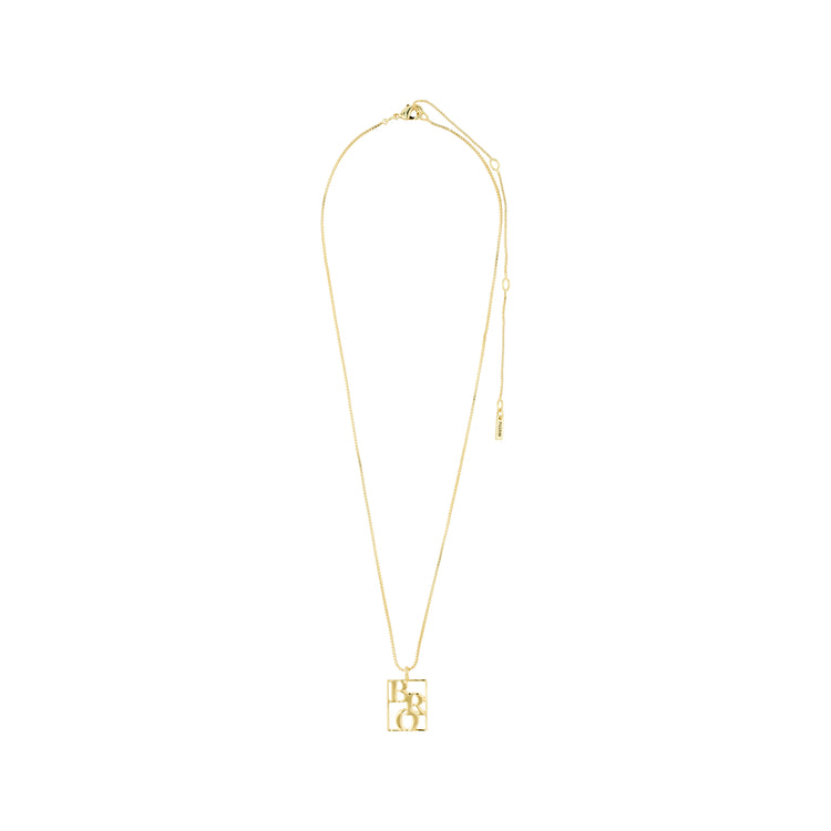 Pilgrim LOVE TAG, Recycelte BRO Halskette Vergoldet