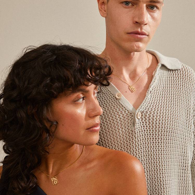 Pilgrim LOVE TAG, Recycelte DAD Halskette Vergoldet