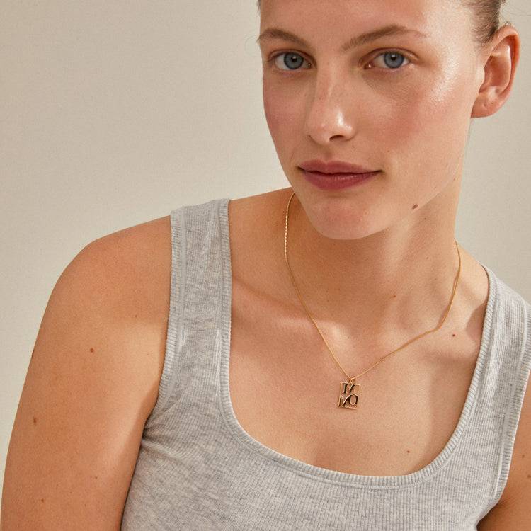 Pilgrim LOVE TAG, Recycelte MOM Halskette Vergoldet