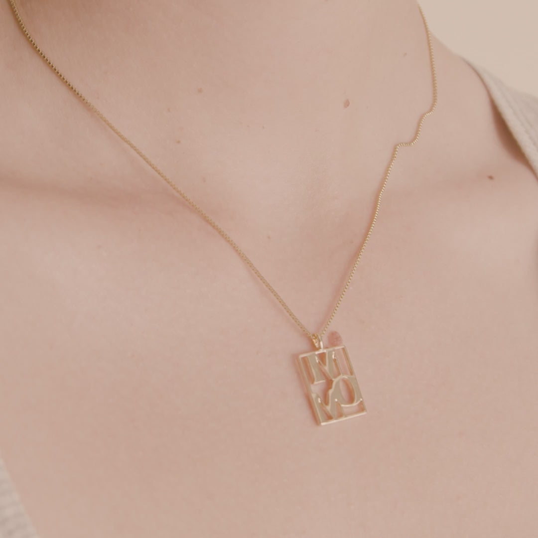 Pilgrim LOVE TAG, Recycelte MOM Halskette Vergoldet