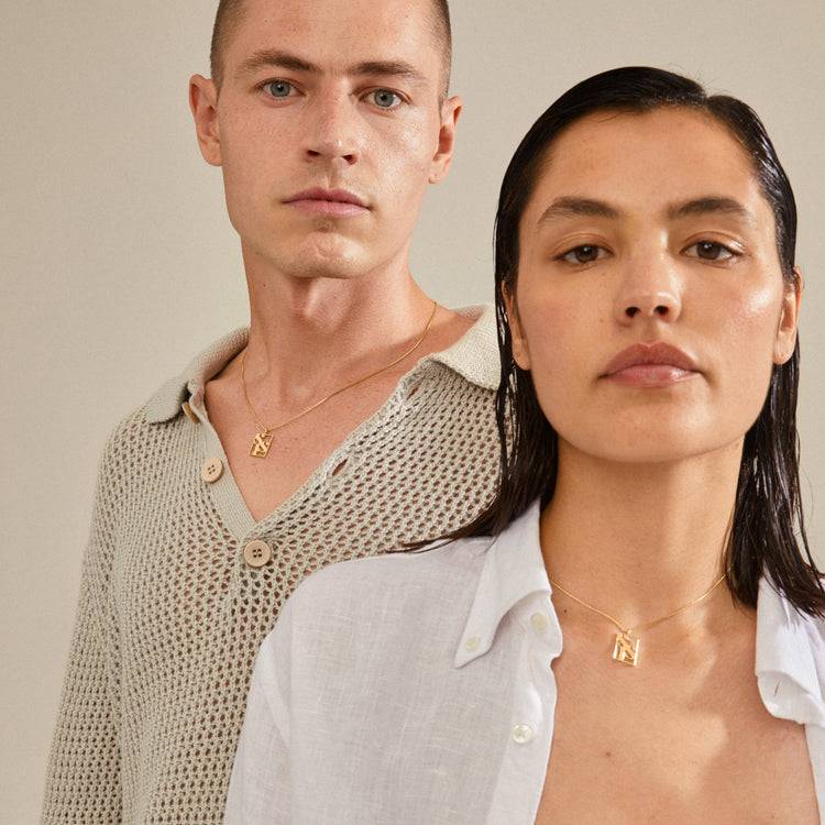 Pilgrim LOVE TAG, Recycelte SIS Halskette Vergoldet