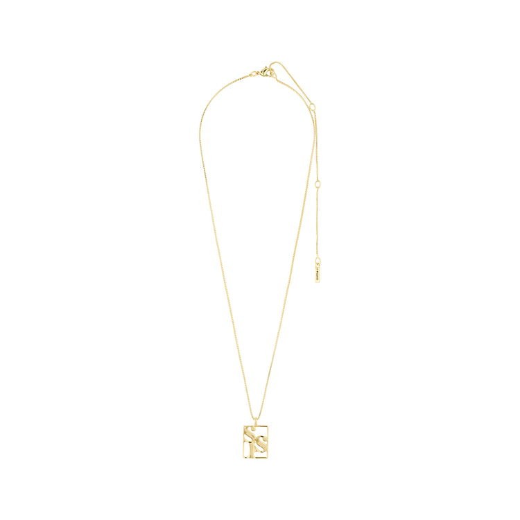 Pilgrim LOVE TAG, Recycelte SIS Halskette Vergoldet