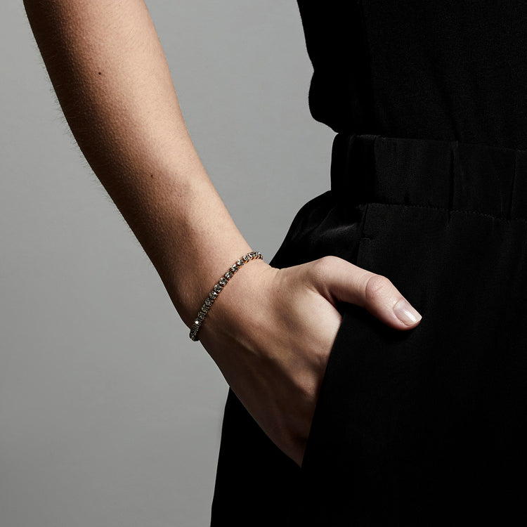 Pilgrim LUCIA Recyceltes Kristallarmband, Vergoldet