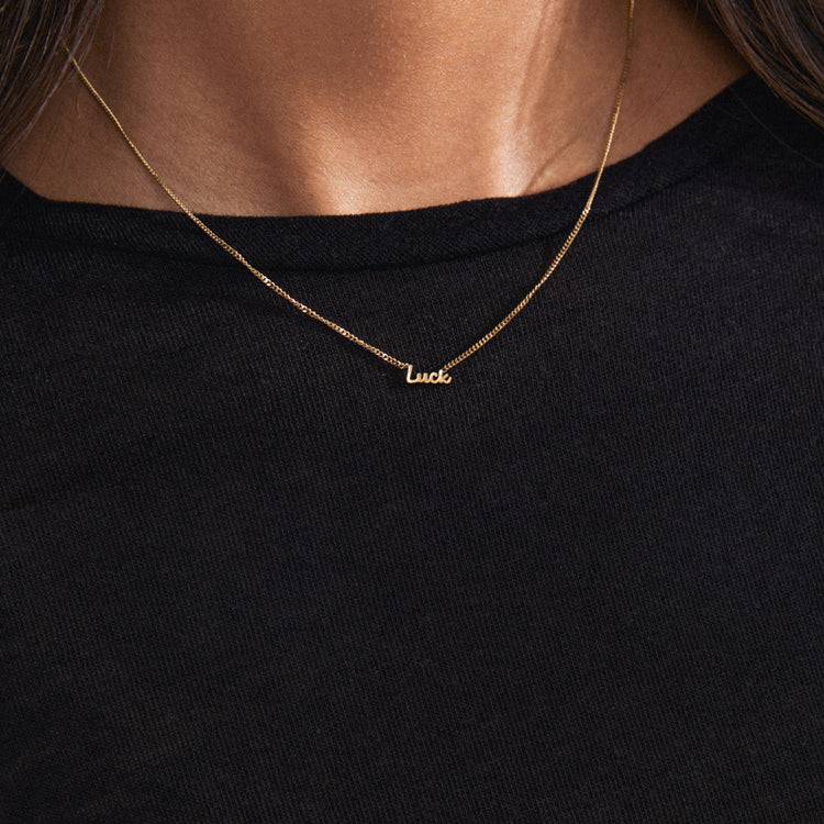 Pilgrim LUCK Recycelte Halskette Vergoldet