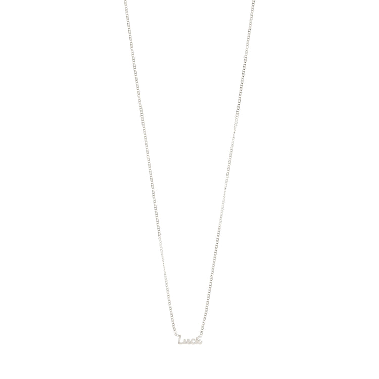 Pilgrim LUCK Recycelte Halskette Versilbert