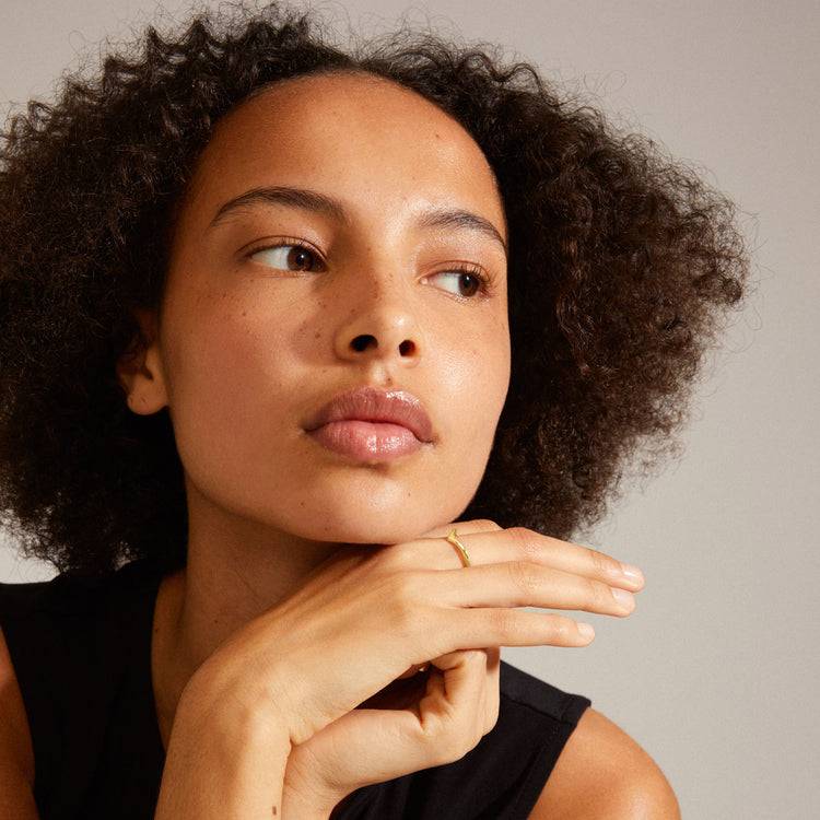 Pilgrim LULU Recycelter Stapelring, Vergoldet