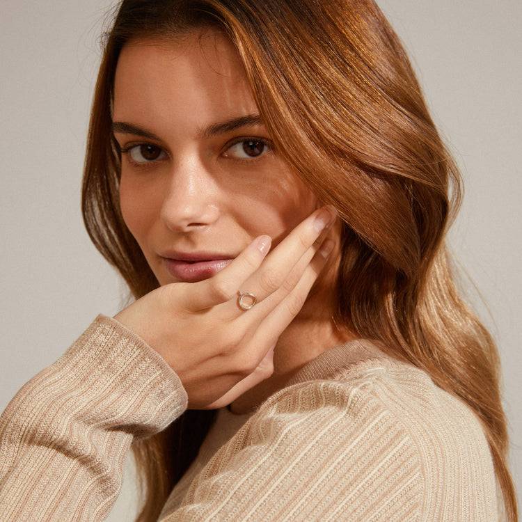 Pilgrim LULU Recycelter Stapelring, Versilbert