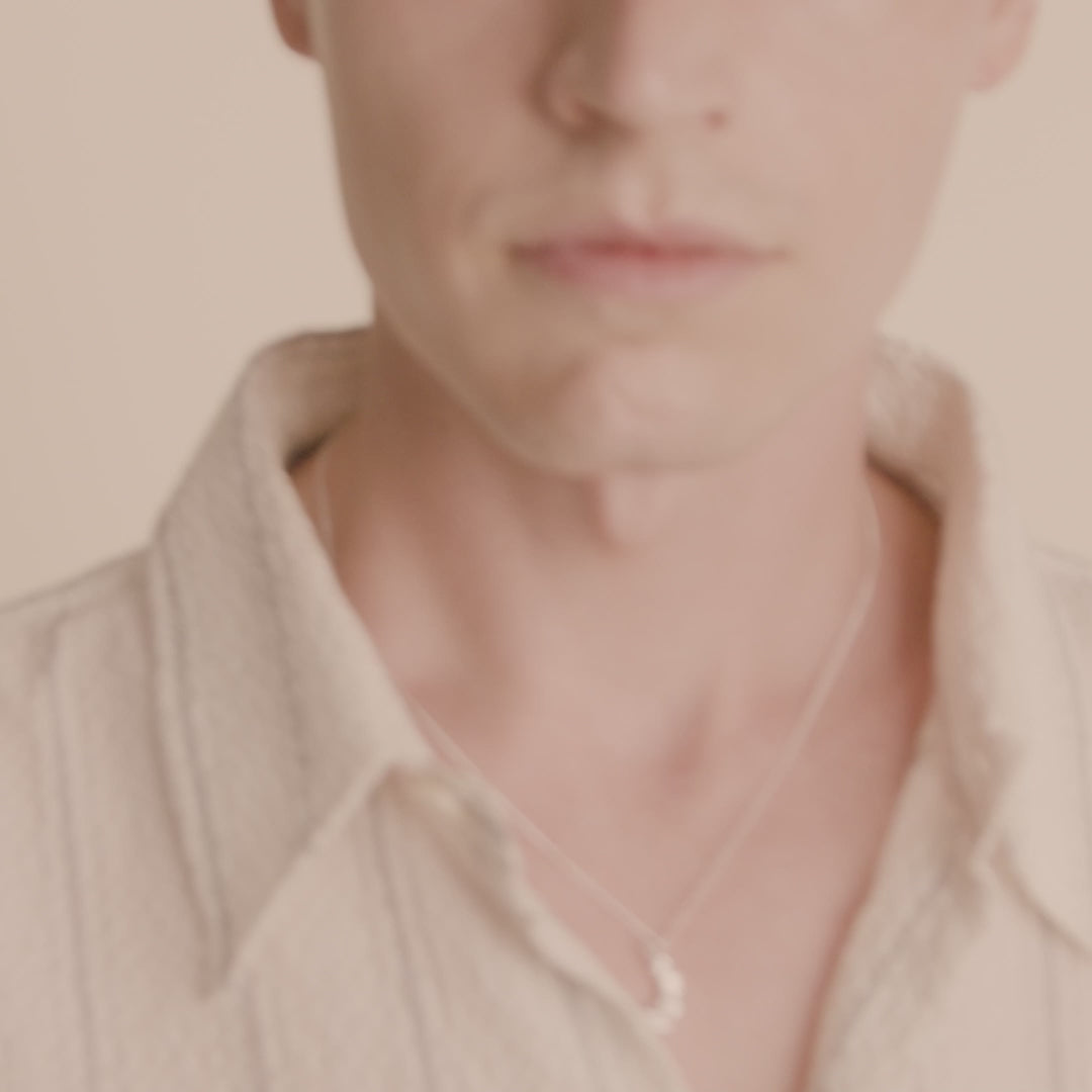 Pilgrim MOON Recycelte Halskette Versilbert