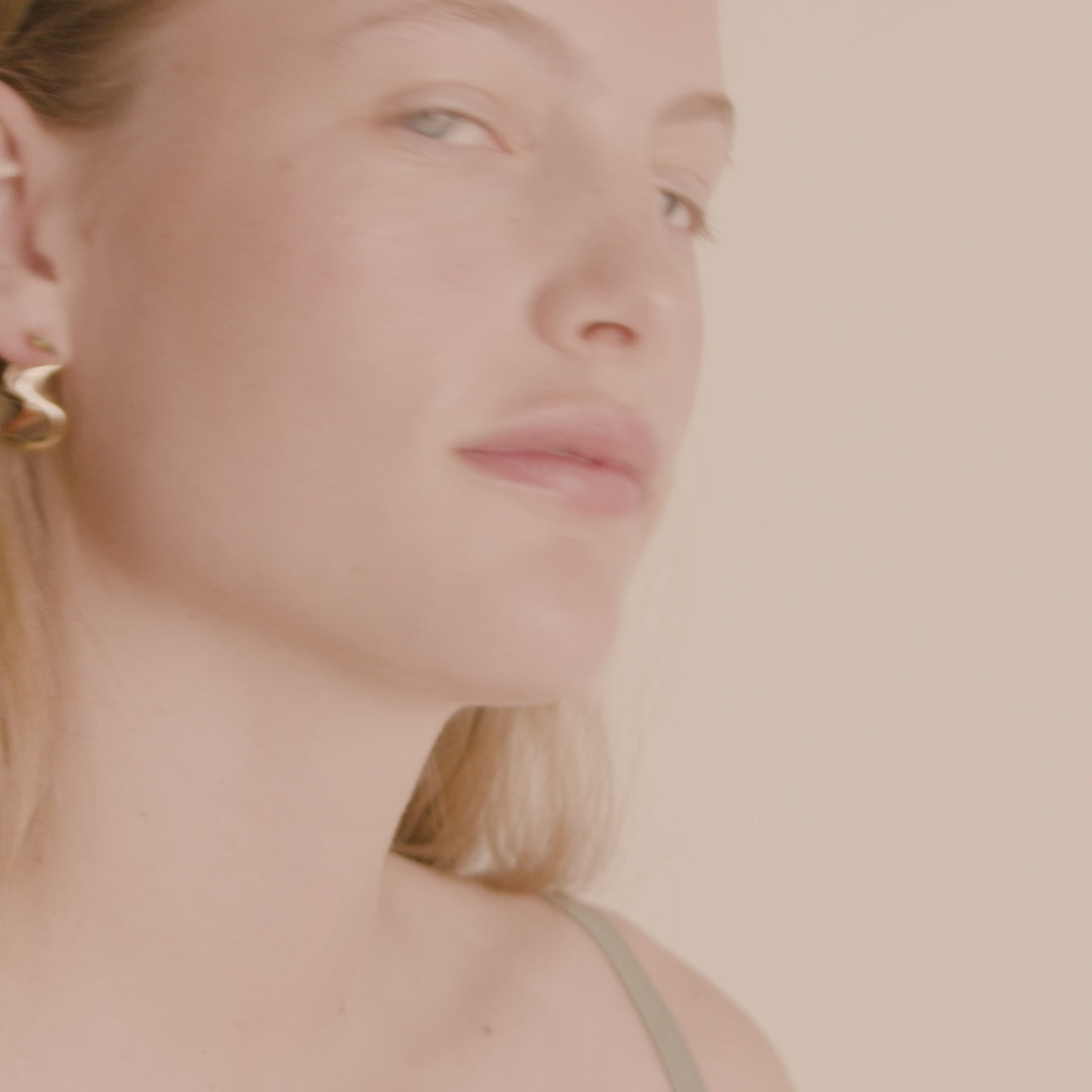 Pilgrim MOON Recycelte Hoops Vergoldet