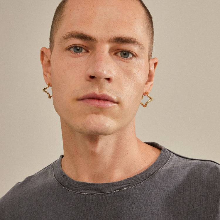 Pilgrim MOON Recycelte Hoops Vergoldet