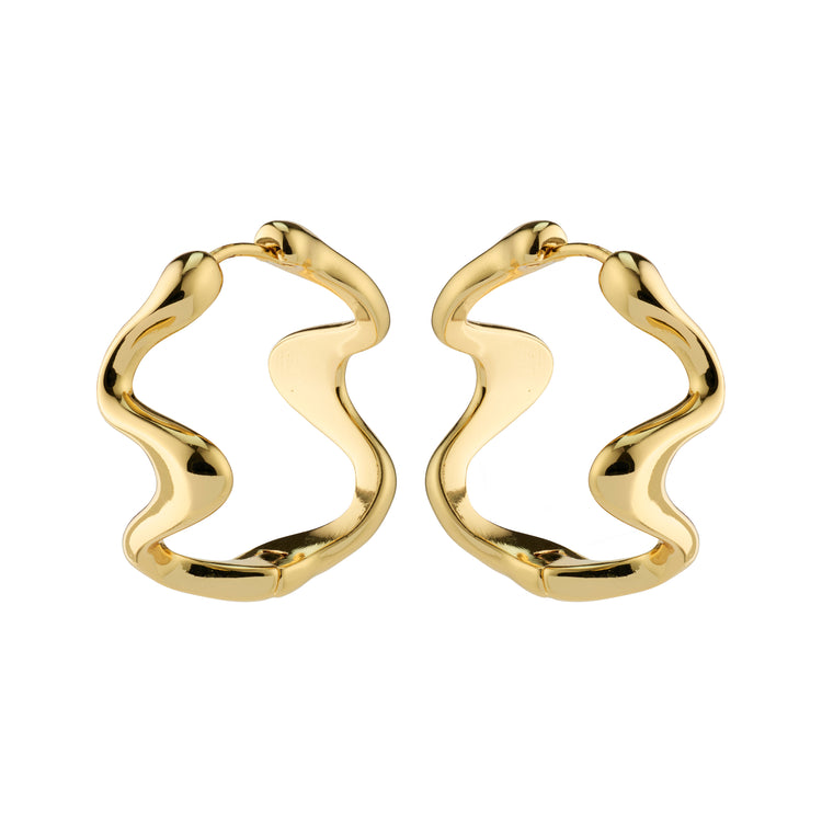 Pilgrim MOON Recycelte Hoops Vergoldet