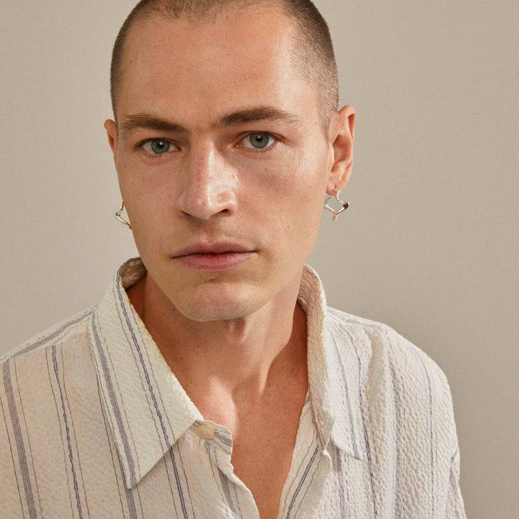 Pilgrim MOON Recycelte Hoops Versilbert