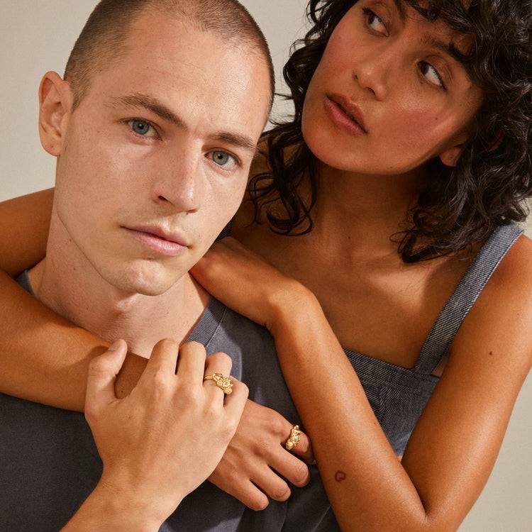 Pilgrim MOON Recycelter Ring Vergoldet