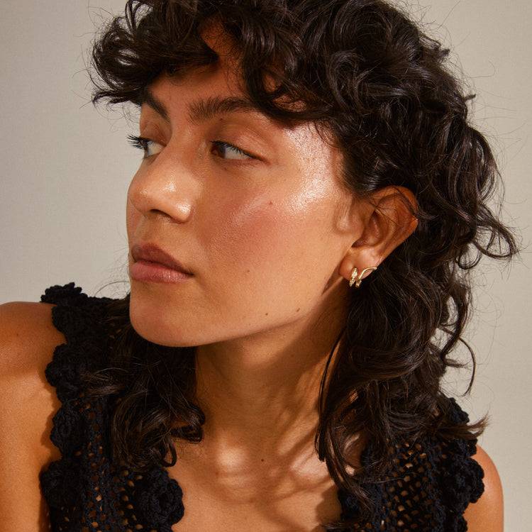 Pilgrim NADINE Recycelte Ohrringe Vergoldet