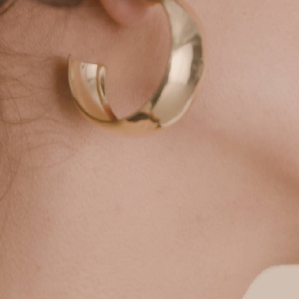 Pilgrim NAIA Recycelte Mega-chunky Hoops Vergoldet