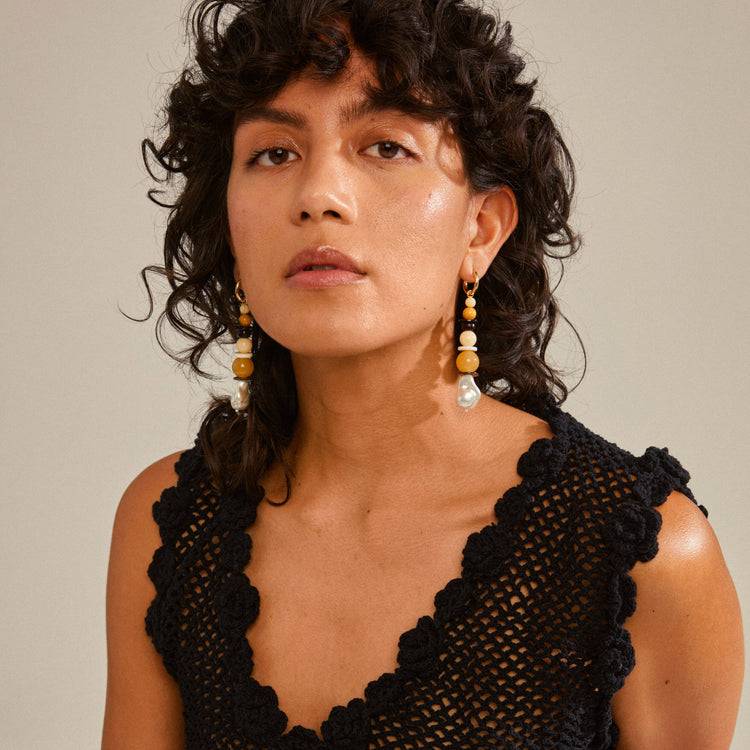 Pilgrim NAILA Ohrringe Mehrfarbig/vergoldet