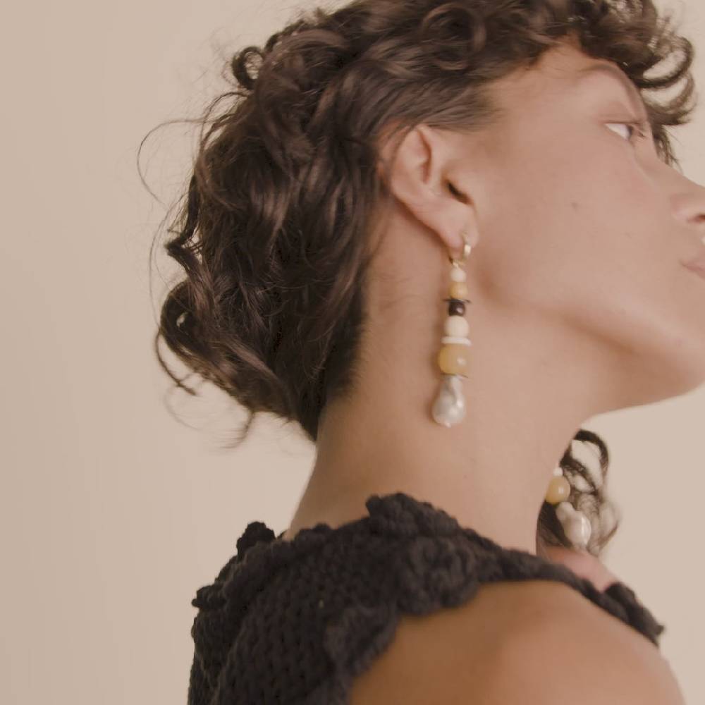 Pilgrim NAILA Ohrringe Mehrfarbig/vergoldet