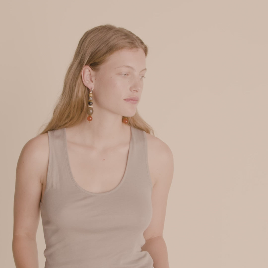 Pilgrim NAILA Ohrringe Mehrfarbig/versilbert