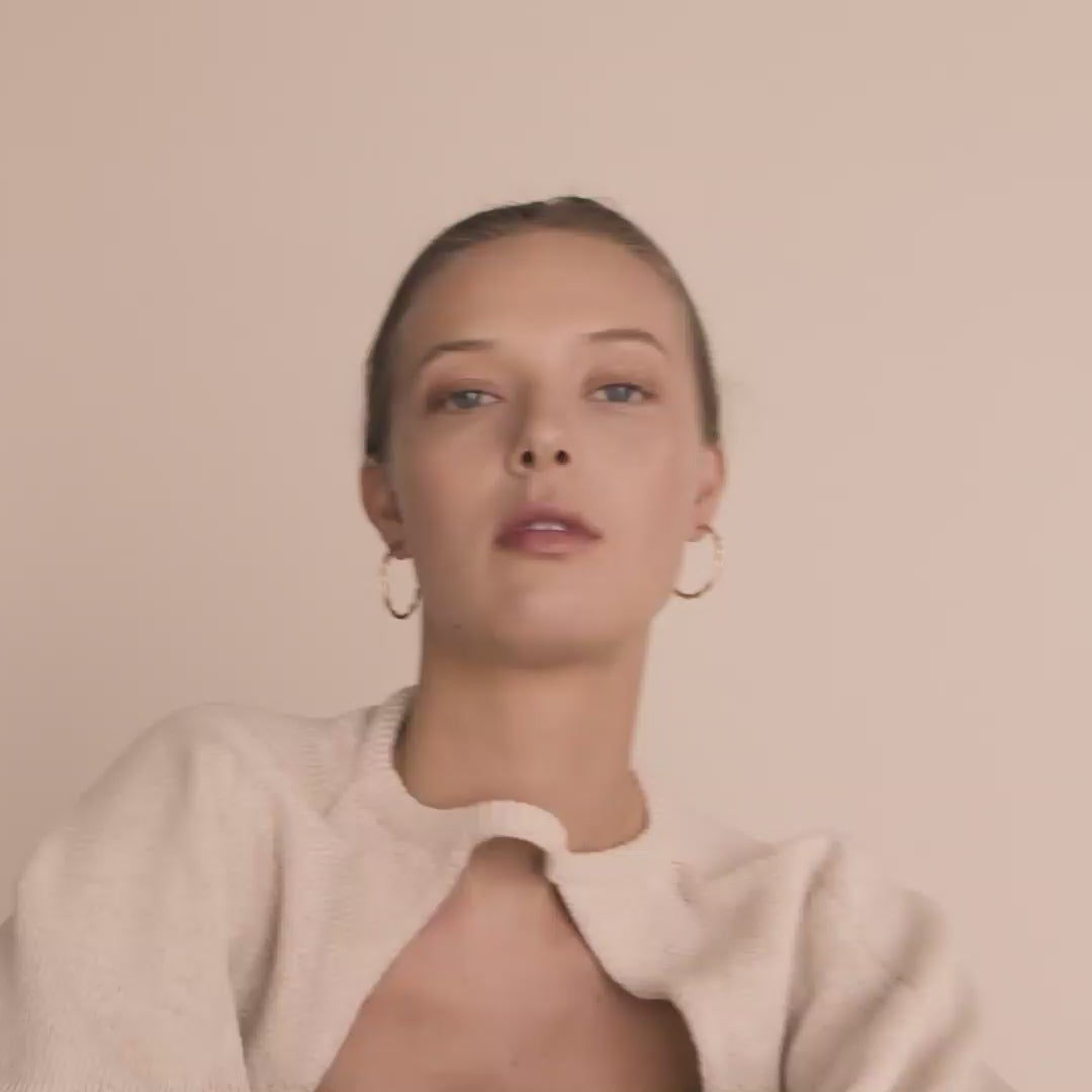 Pilgrim NAJA Recycelte Große Creolen, Vergoldet