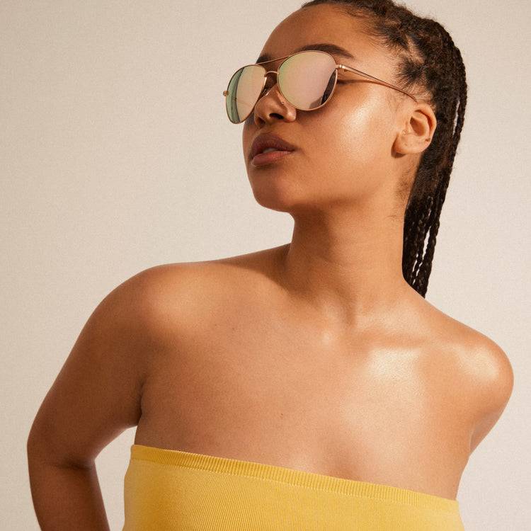 Pilgrim NANI Pilot Sonnenbrille Rosa/Gold